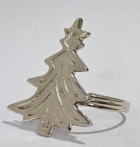 Metal X-Mastree Napkin Ring Silver Plated