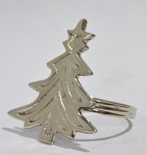 Metal X-Mastree Napkin Ring Silver Plated
