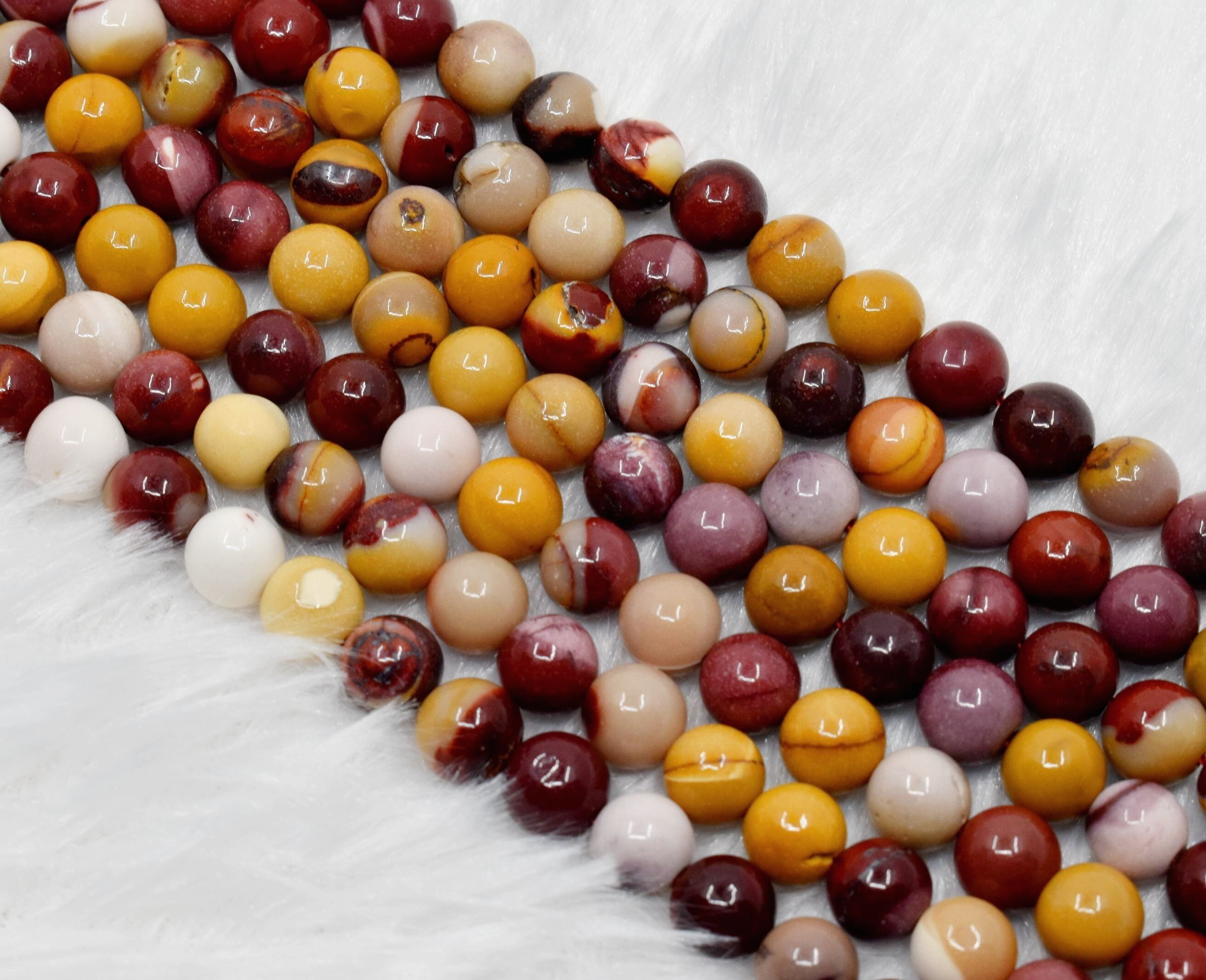 8mm Mookaite Beads, Gemstone Beads for Necklace ,Crystal Beads Jewelry