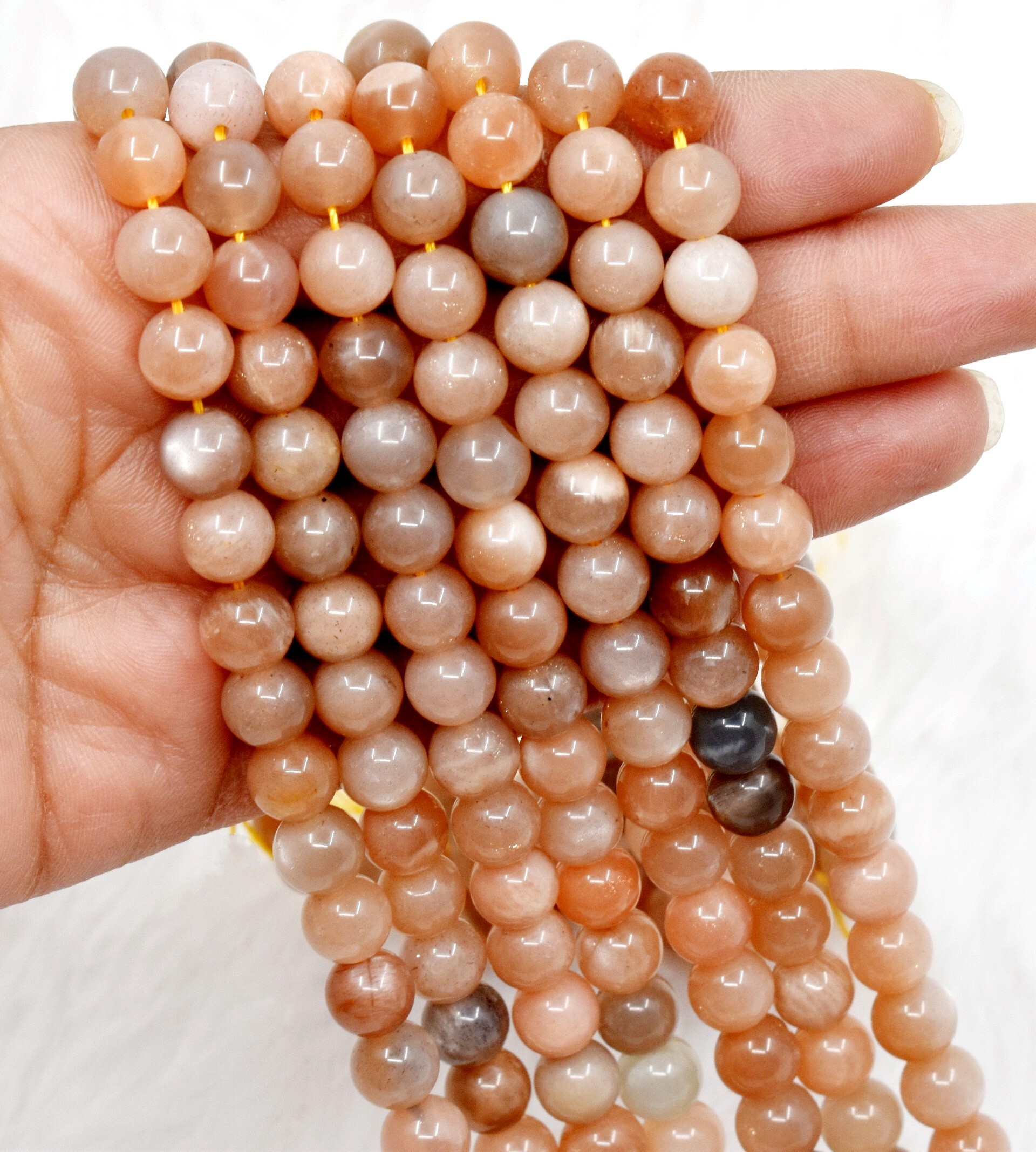 8mm Moonstone Beads, Gemstone Beads for Necklace ,Crystal Beads Jewelry