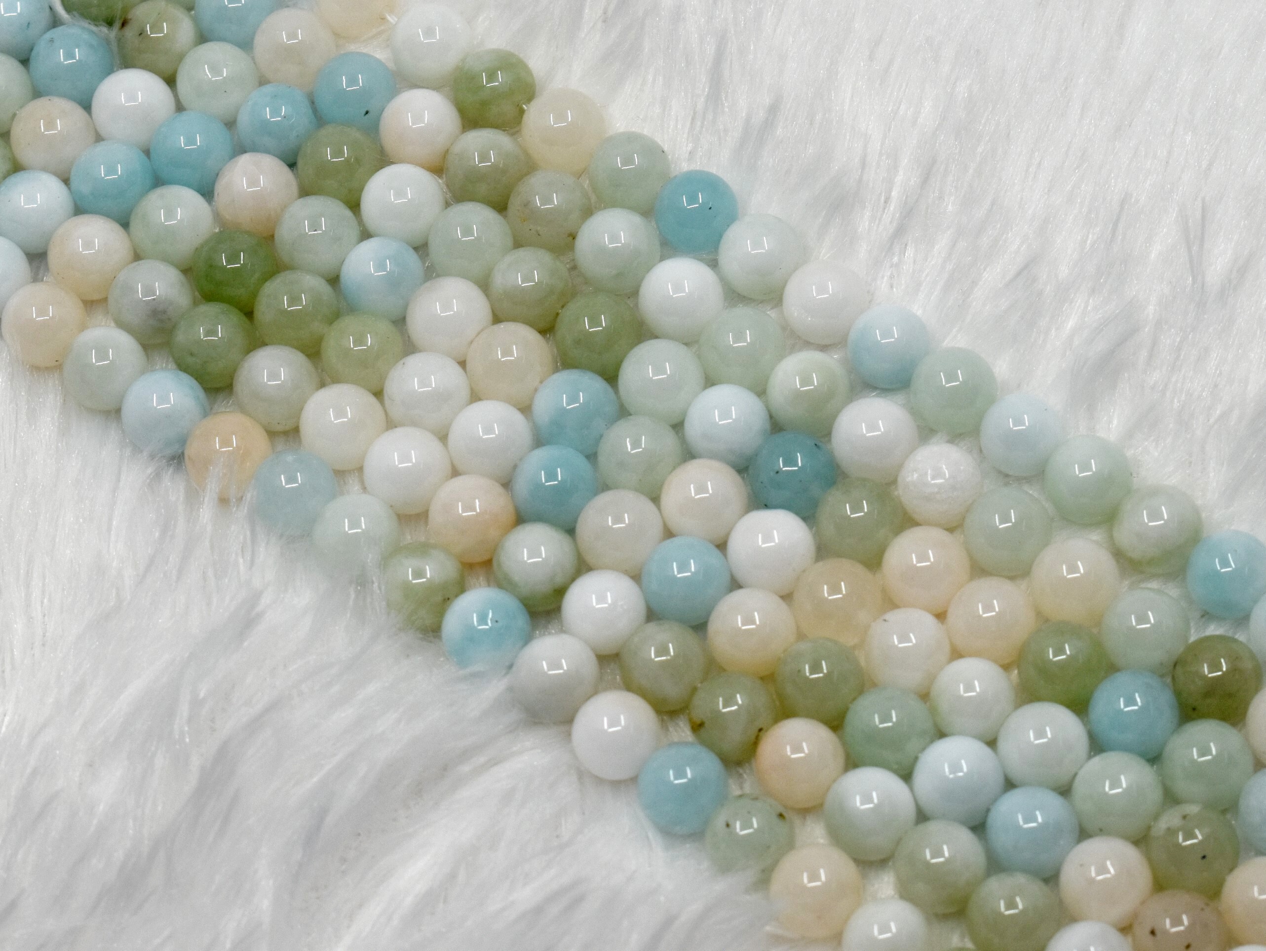 8mm Morganite Beads, Gemstone Beads for Necklace ,Crystal Beads Jewelry