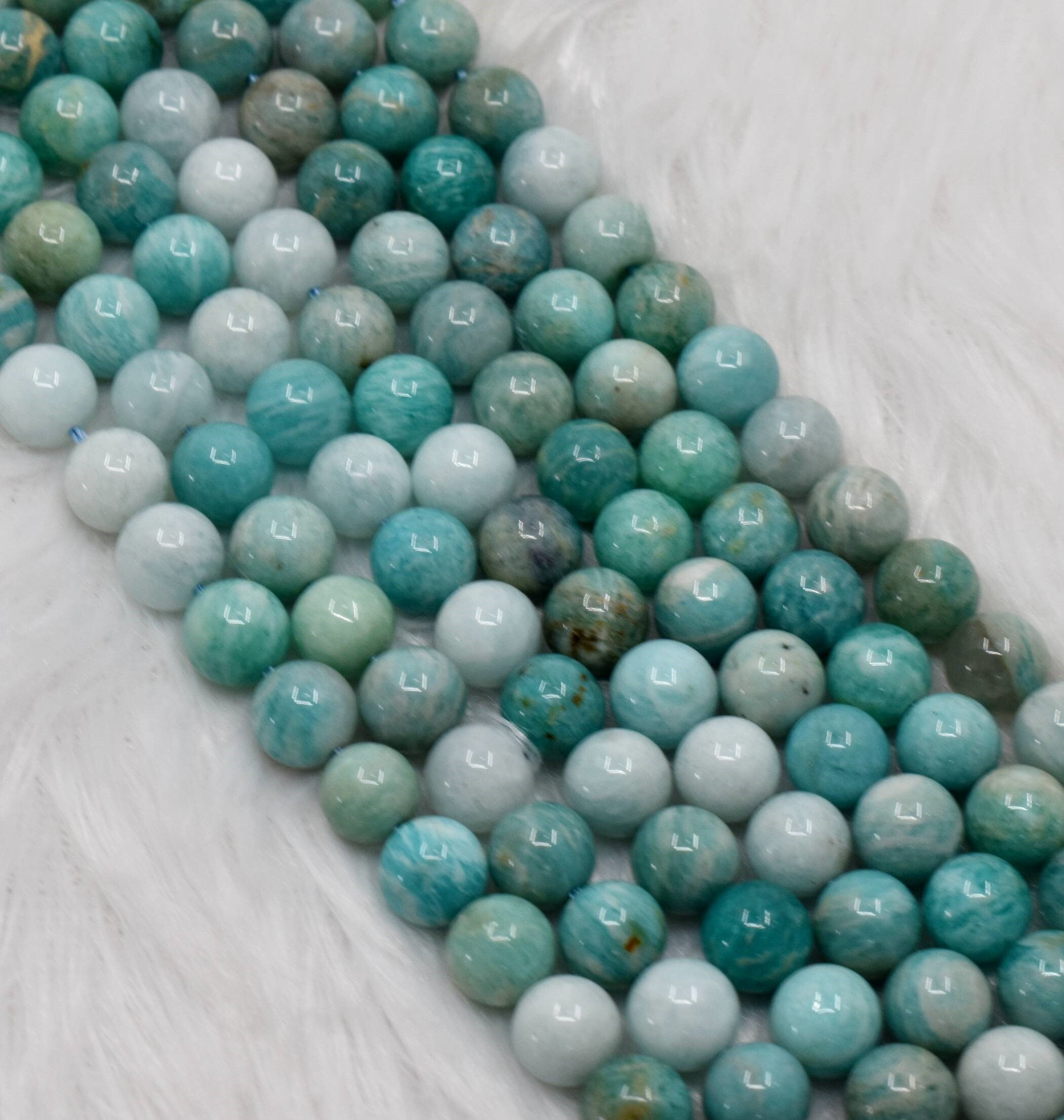 8mm Multi Amazonite Beads, Gemstone Beads for Necklace ,Crystal Beads Jewelry