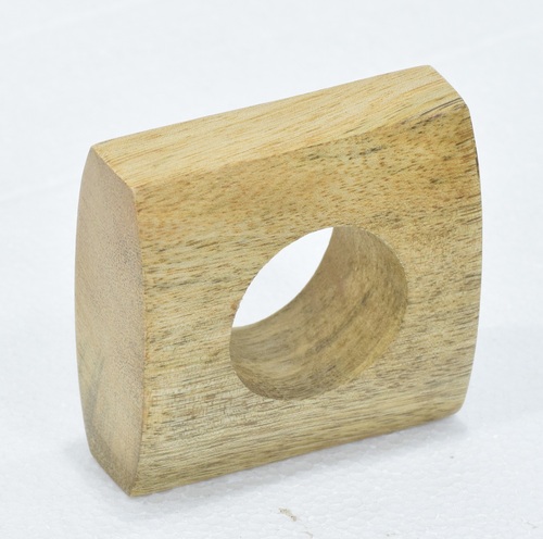 3 Inch Wooden Natural Finish Napkin Ring