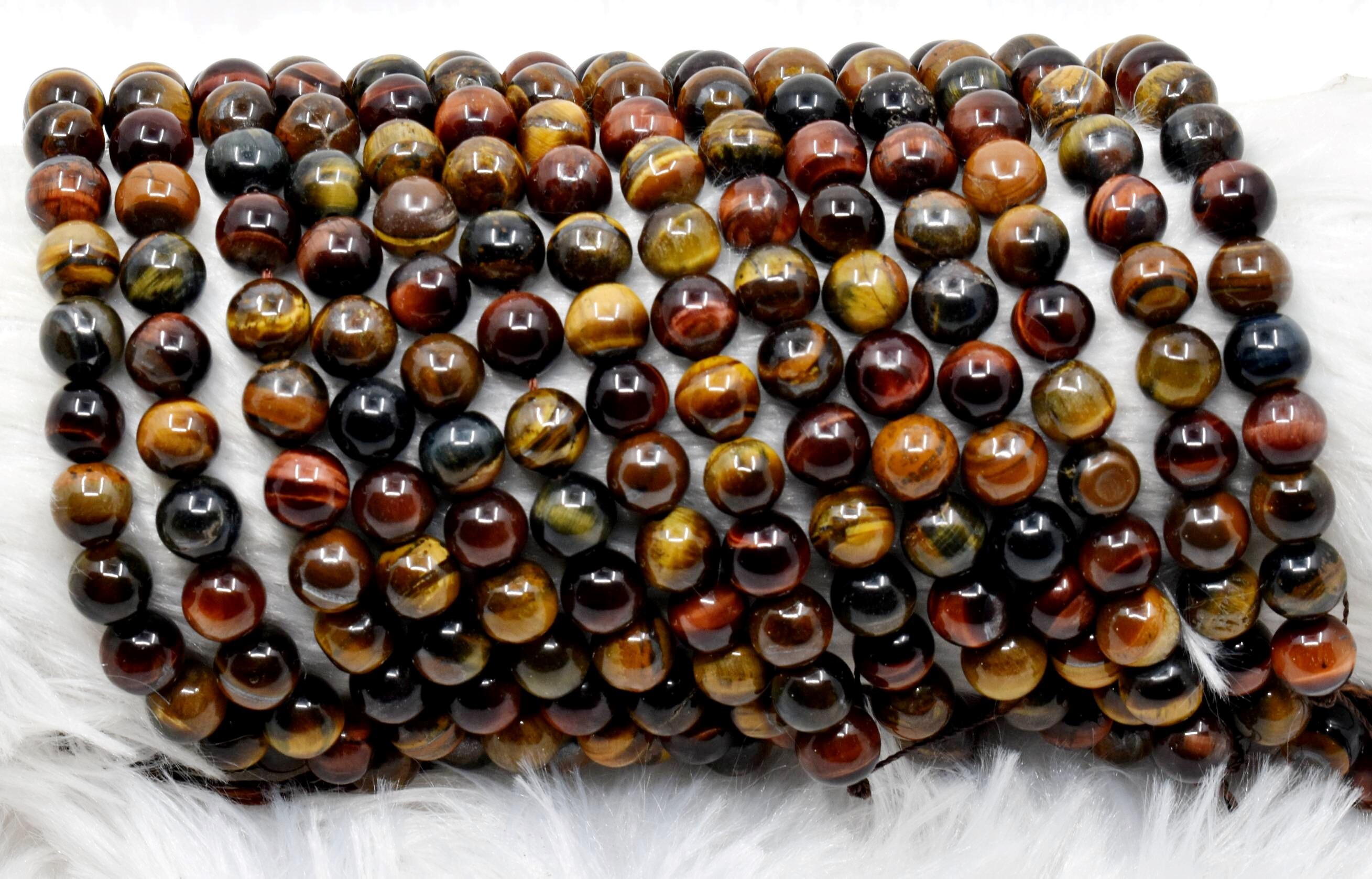 8mm Multi Tiger Eye Beads ,Gemstone Beads for Necklace ,Crystal Beads Jewelry