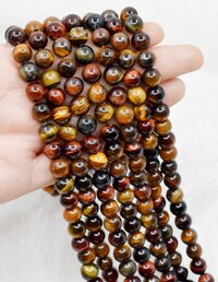 8mm Multi Tiger Eye Beads ,Gemstone Beads for Necklace ,Crystal Beads Jewelry