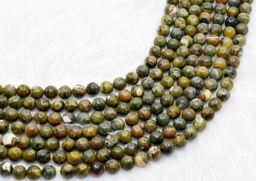 8mm Ocean Jasper Beads, Gemstone Beads for Necklace, Crystal Beads Jewelry