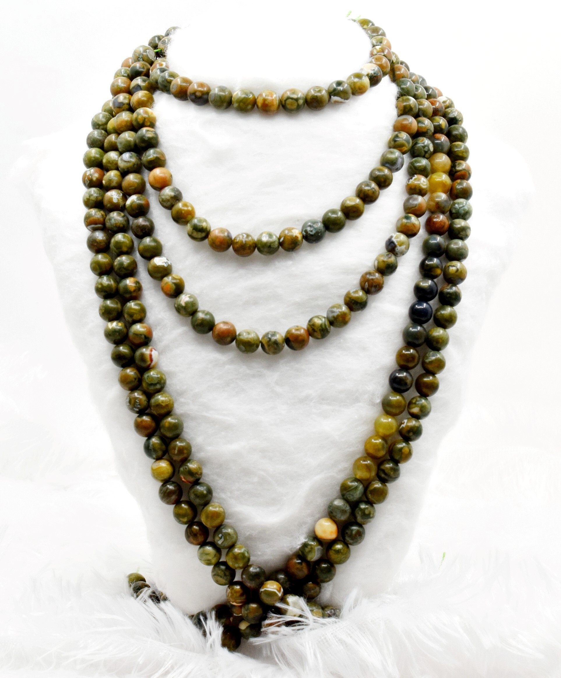 8mm Ocean Jasper Beads, Gemstone Beads for Necklace, Crystal Beads Jewelry