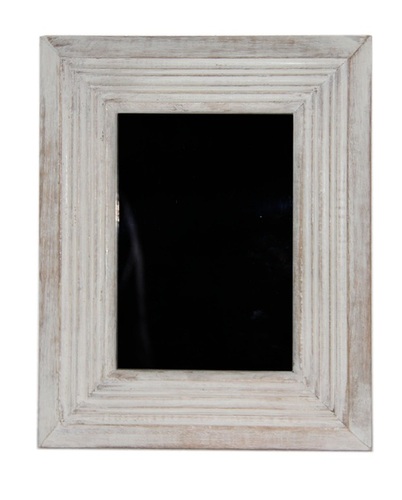 27 cm Wooden White Washed Photo Frame