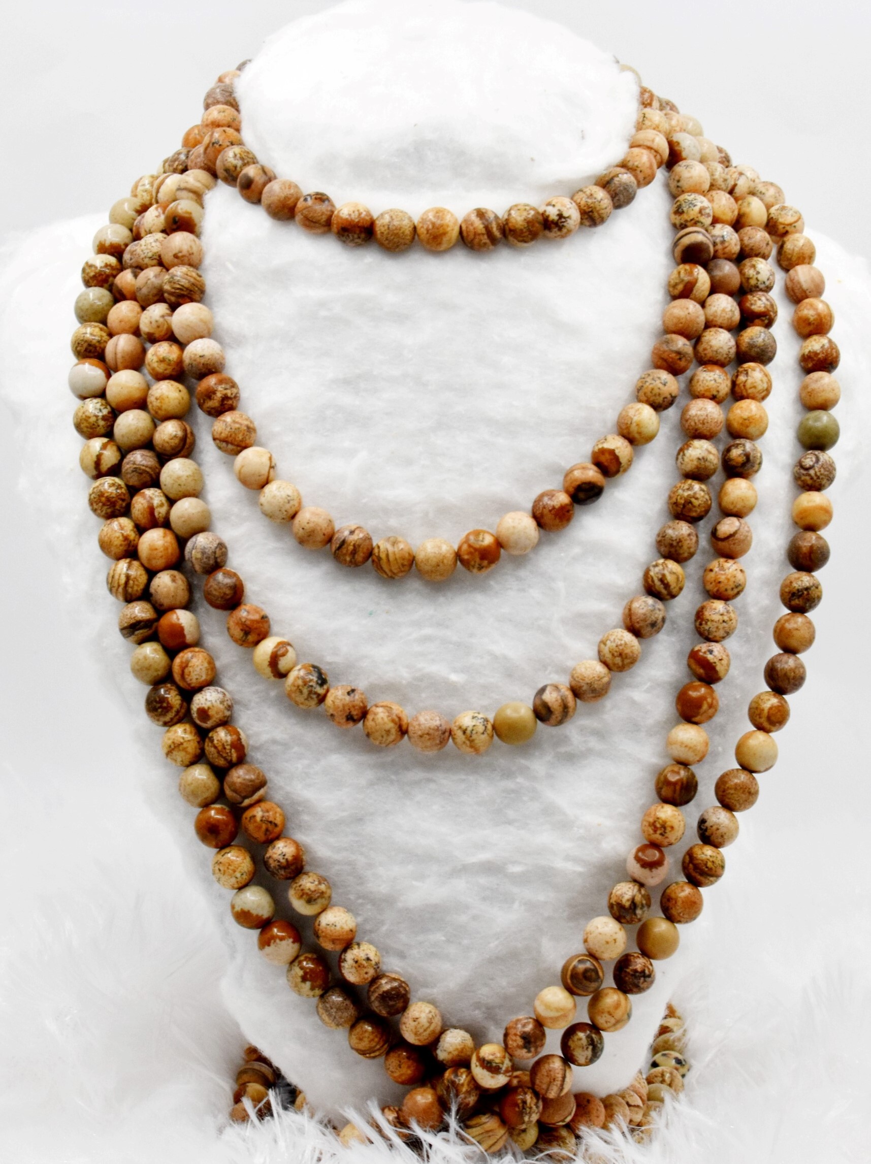 8mm Picture Jasper  Beads, Gemstone Beads for Necklace, Crystal Beads Jewelry