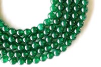 8mm Green Jade Beads, Gemstone Beads for Necklace ,Crystal Beads Jewelry