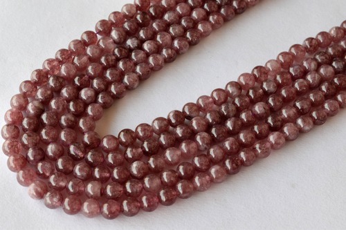 8mm Pink Tourmaline Heated Beads, Gemstone Beads for Necklace ,Crystal Beads Jewelry