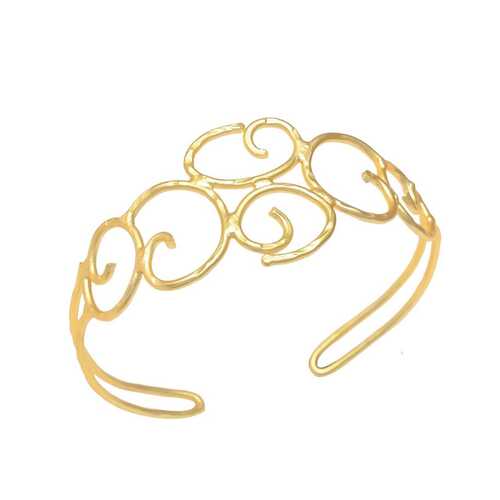 Golden gleaming serpent bracelet