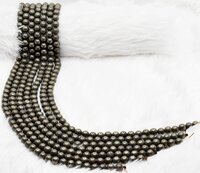 8mm Pyrite Beads, Gemstone Beads for Necklace, Crystal Beads Jewelry