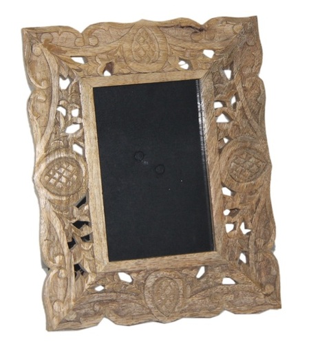 25 Cm Wooden Design Photo Frame - Color: Brown