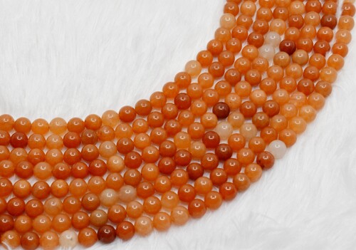 8mm Red Aventurine Beads, Gemstone Beads for Necklace, Crystal Beads Jewelry