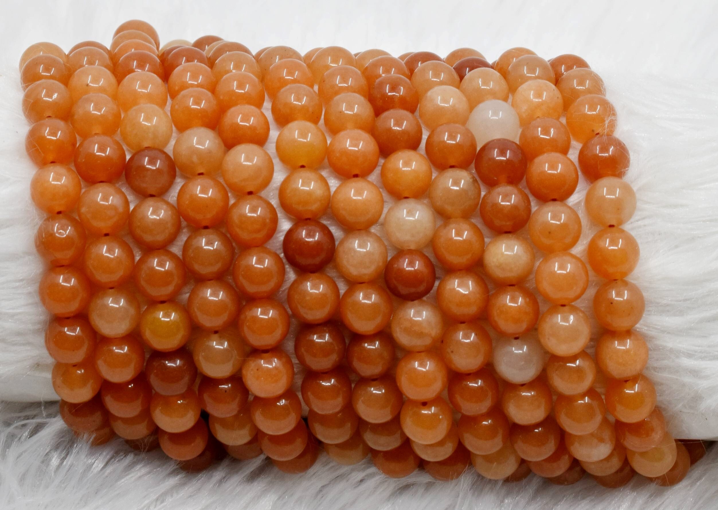 8mm Red Aventurine Beads, Gemstone Beads for Necklace, Crystal Beads Jewelry