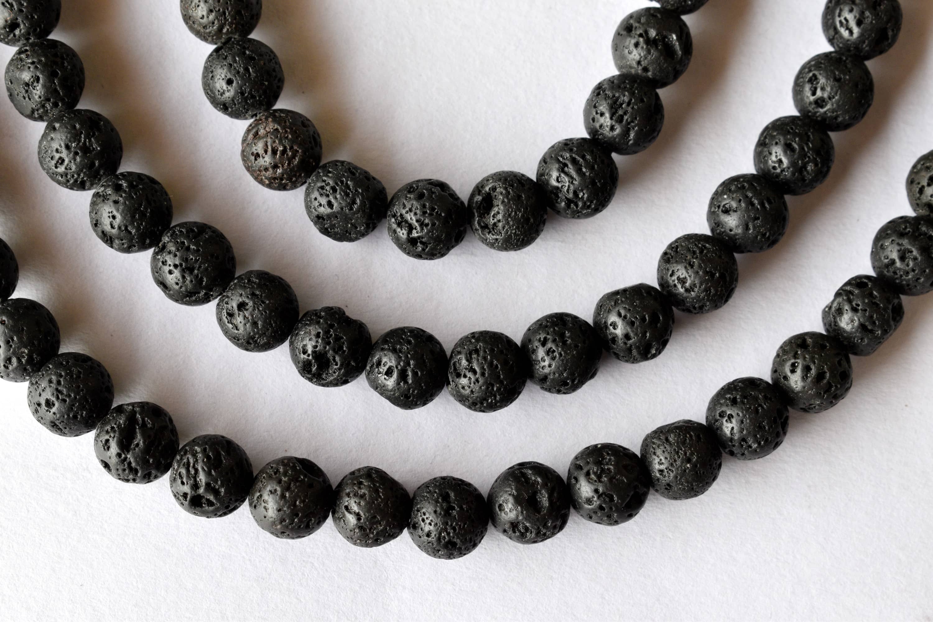 8mm Lava Beads, Gemstone Beads for Necklace ,Crystal Beads Jewelry