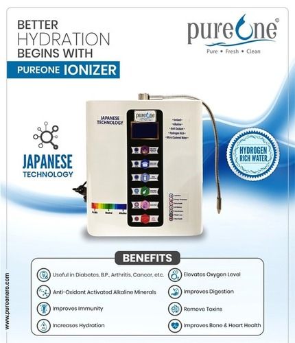 Pureone Water Ionizer - Installation Type: Wall Mounted