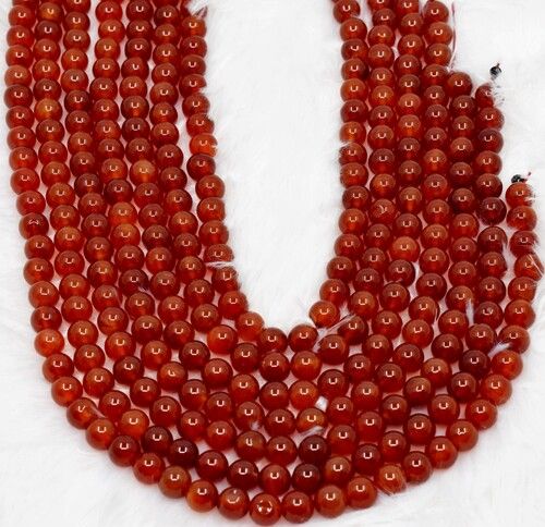 8mm Red Onyx Beads, Gemstone Beads for Necklace, Crystal Beads Jewelry