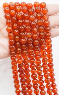 8mm Red Onyx Beads, Gemstone Beads for Necklace, Crystal Beads Jewelry