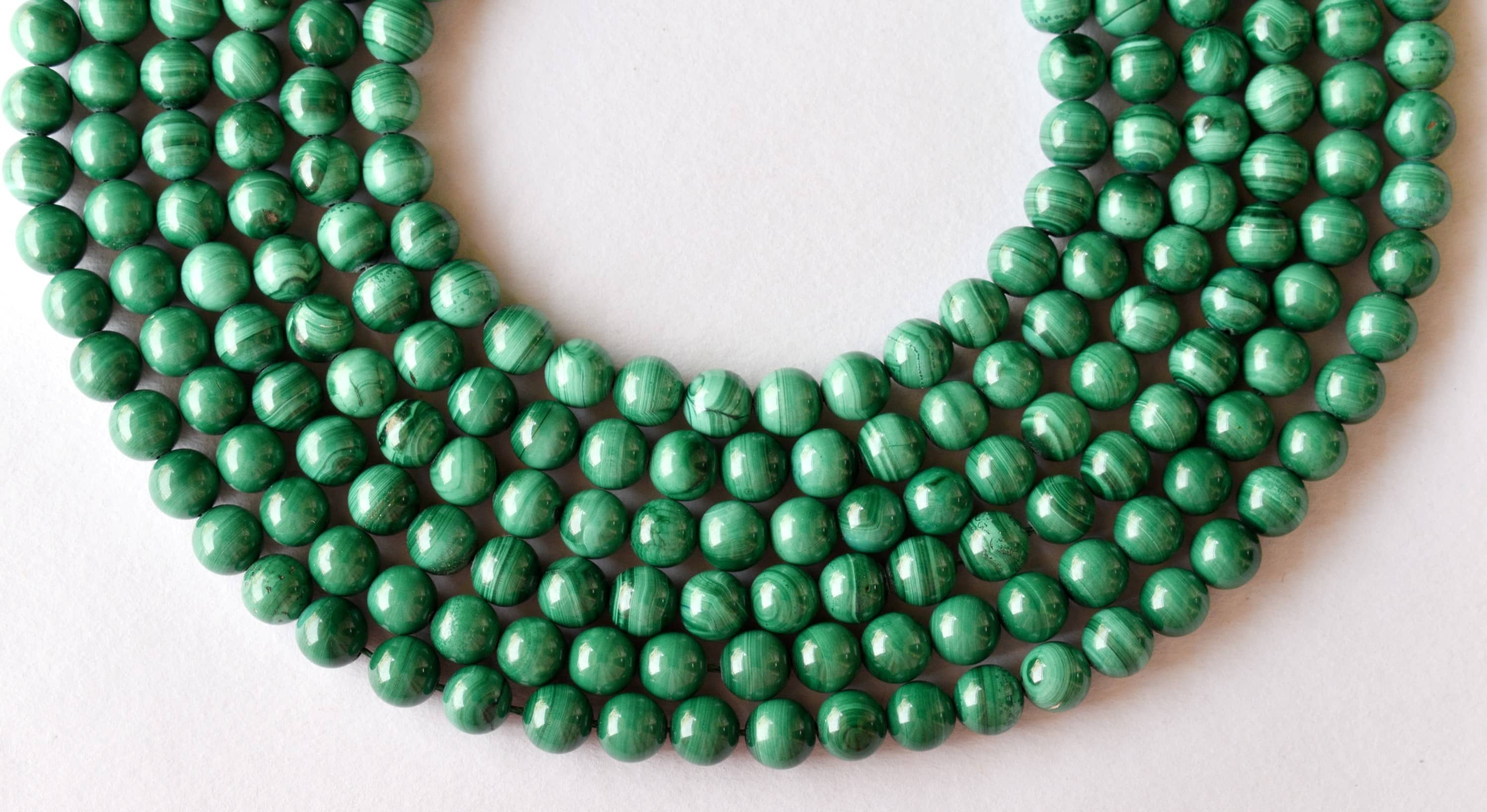 8mm Malachite Beads, Gemstone Beads for Necklace ,Crystal Beads Jewelry