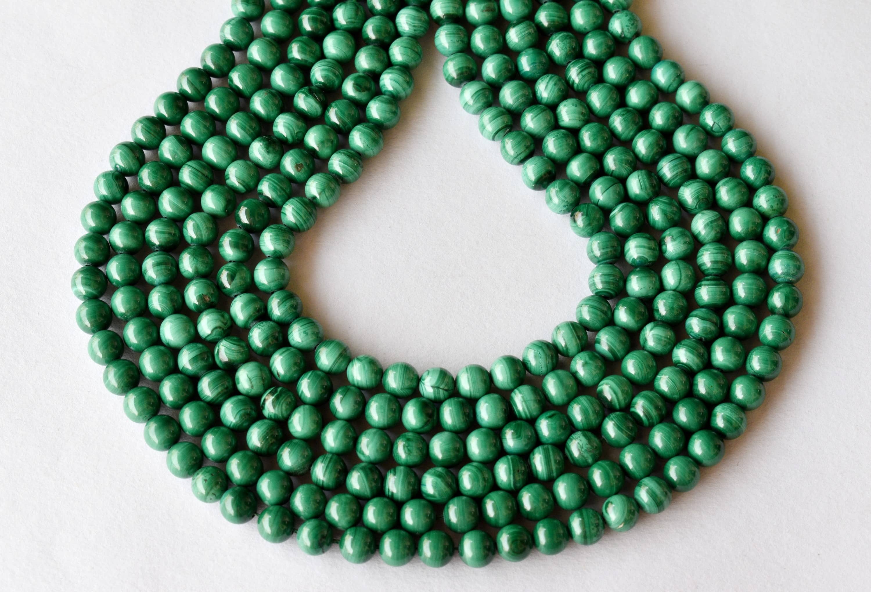 8mm Malachite Beads, Gemstone Beads for Necklace ,Crystal Beads Jewelry