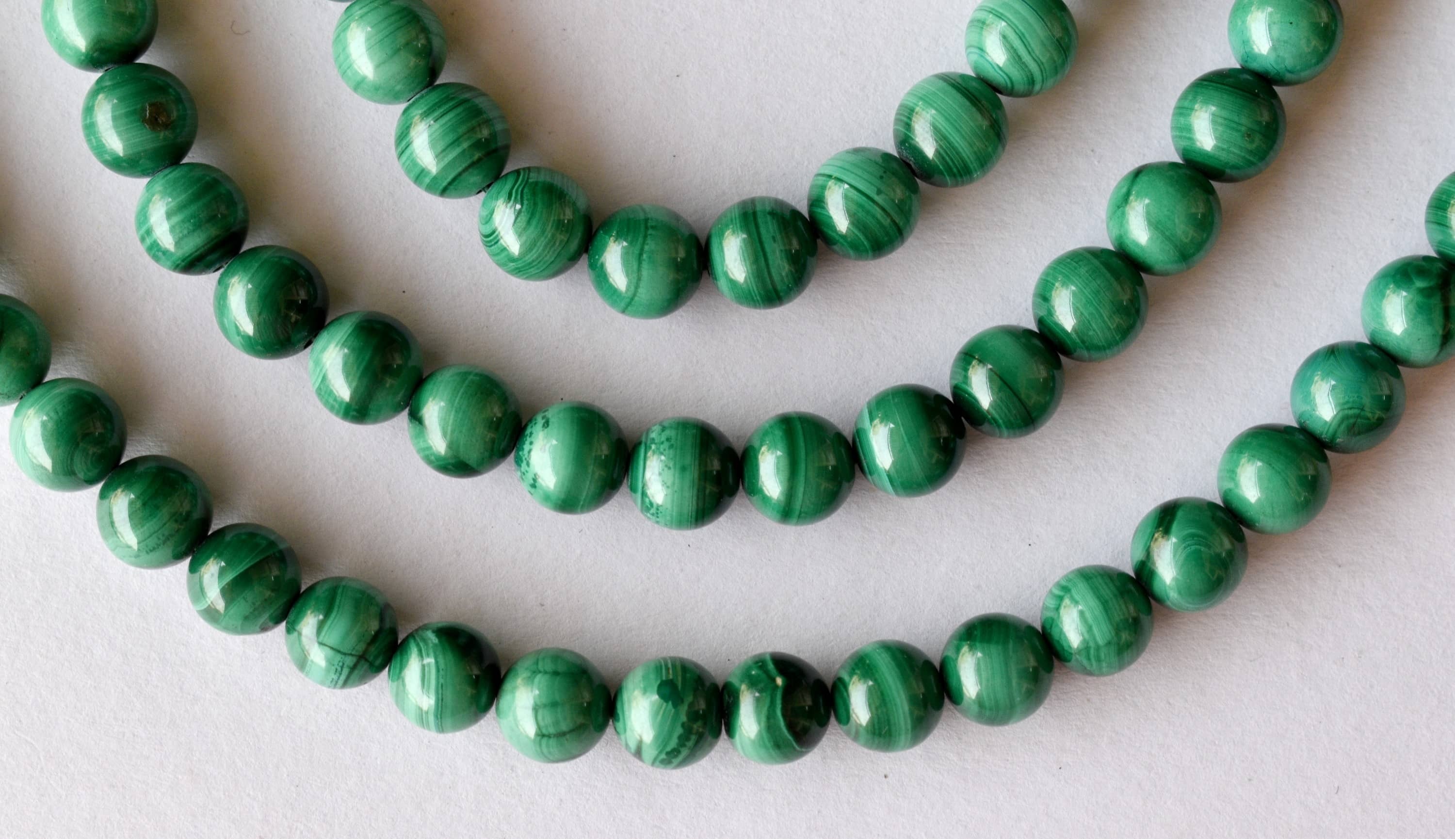 8mm Malachite Beads, Gemstone Beads for Necklace ,Crystal Beads Jewelry