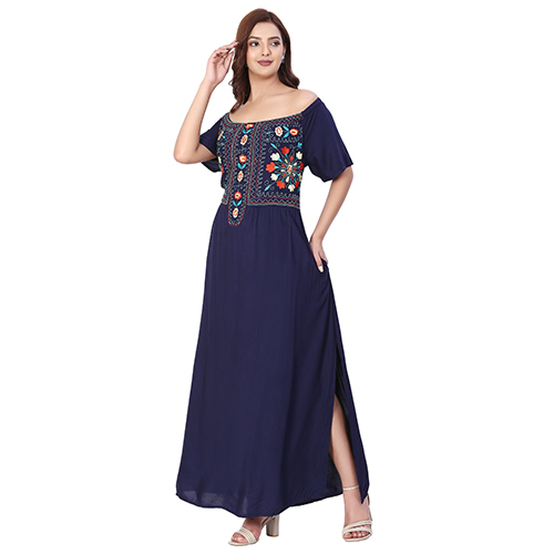 Ladies Off Shoulder Maxi Dress