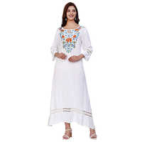 Ladies Embroidered Floral Dress
