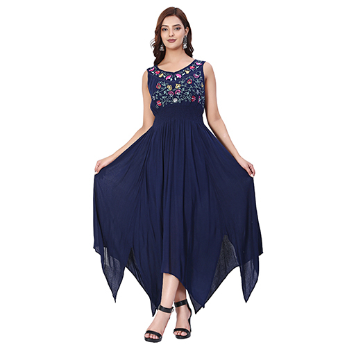Summer Floral Embroidered Dress