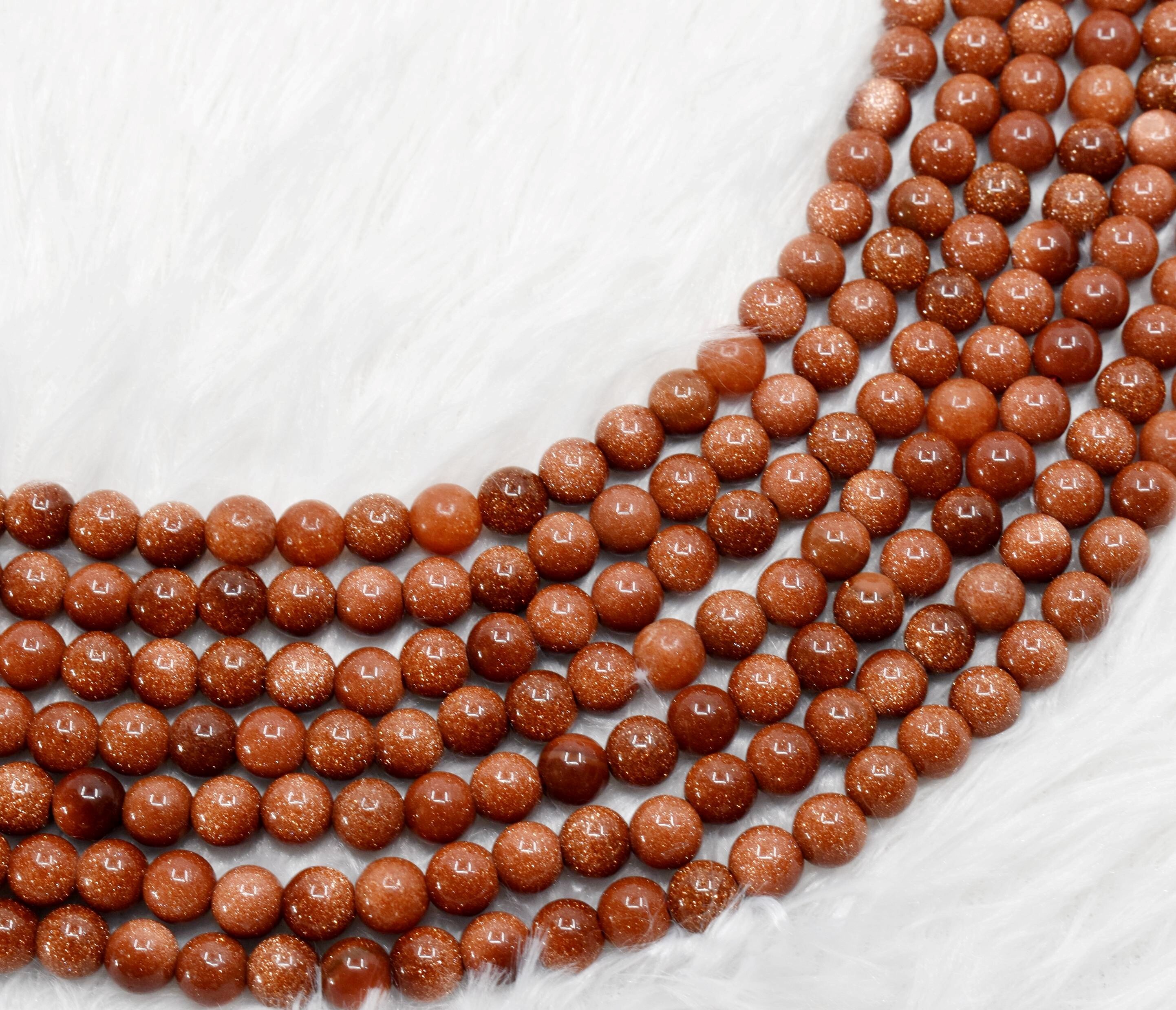 8mm Red Sandstone  Beads, Gemstone Beads for Necklace, Crystal Beads Jewelry