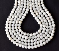 8mm White Rainbow Moonstone Beads, Gemstone Beads for Necklace, Crystal Beads Jewelry