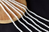 8mm White Agate Beads, Gemstone Beads for Necklace, Crystal Beads Jewelry