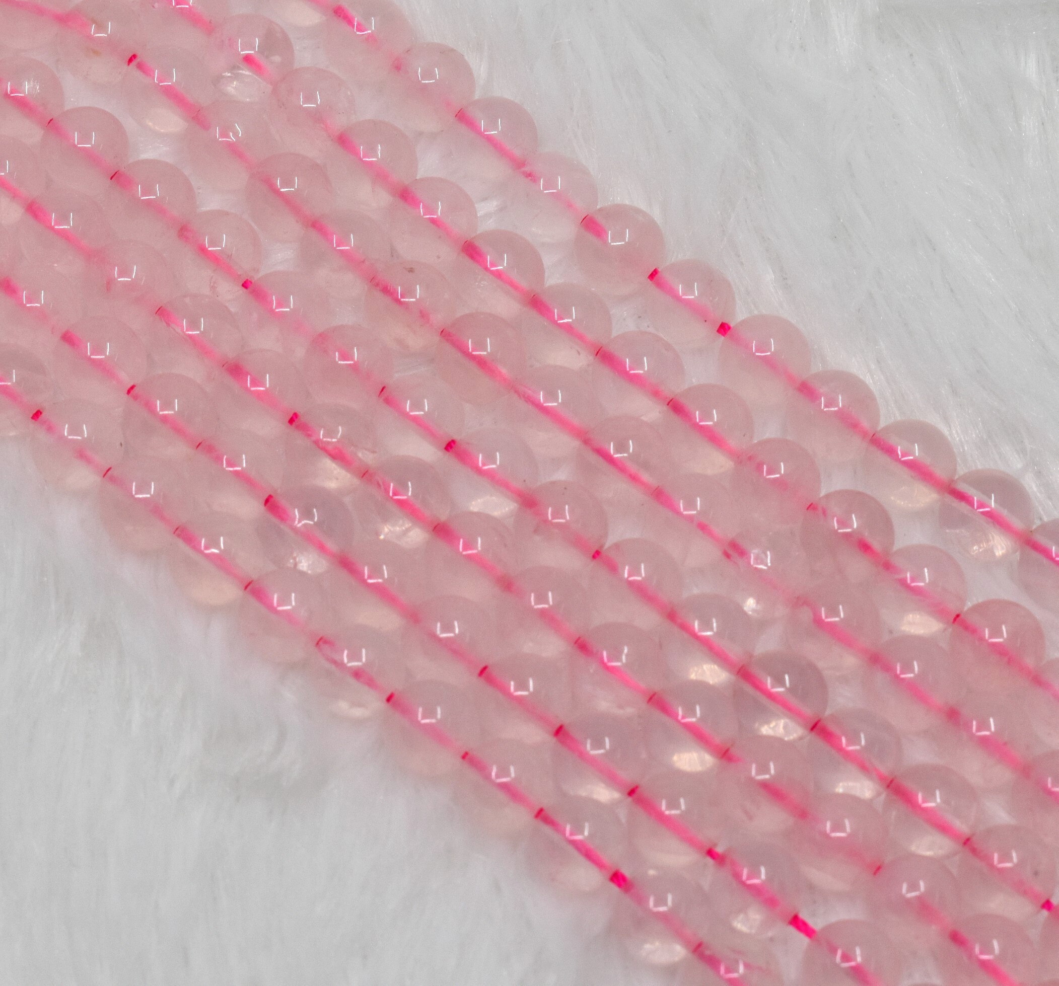 8mm Rose Quartz Beads, Gemstone Beads for Necklace, Crystal Beads Jewelry