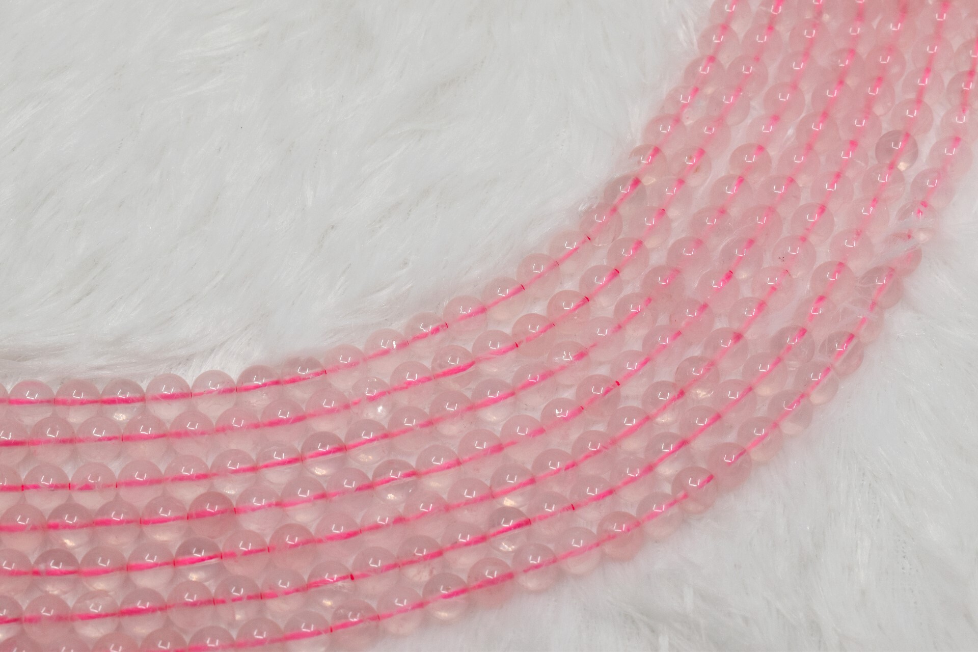 8mm Rose Quartz Beads, Gemstone Beads for Necklace, Crystal Beads Jewelry