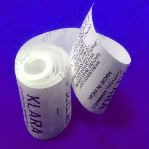 White Taffeta Labels