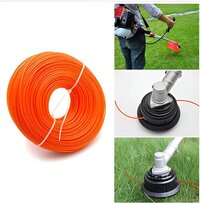 Premium Quality 10 Meter Square Nylon Rope For Brush Cutters - 3 Mm Line Diameter, Durable Design For Efficient Grass And Weed Cutting