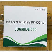 Niclosamide 500mg Tablets - Pharmaceutical Grade Anthelmintic, 500mg Dosage, Yellow Crystalline Appearance, 10 Packs Of 10 Tablets Each