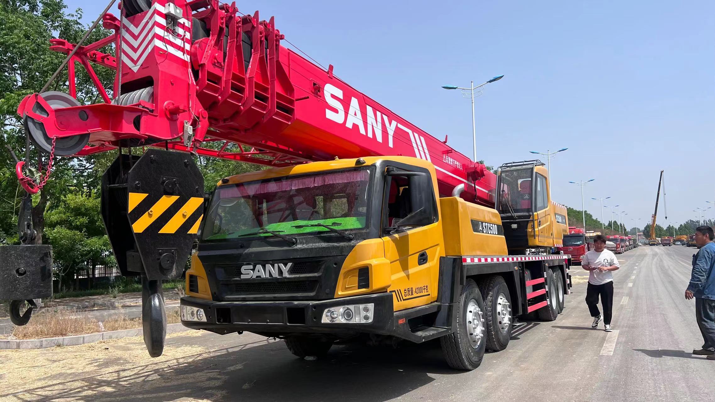 USED SANY STC500 TRUCK CRANE FOR SALE