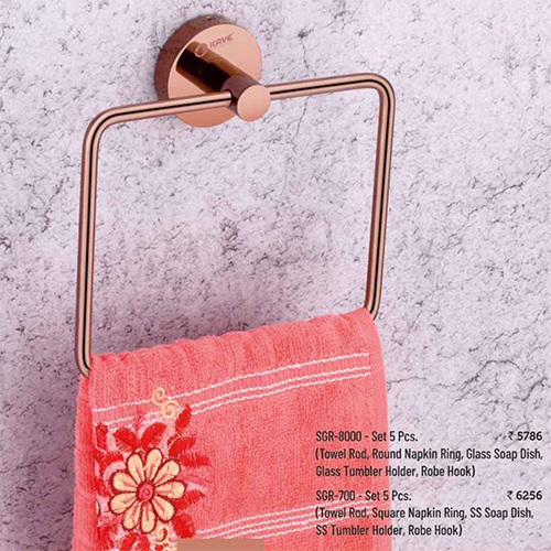 Ss 304 Towel Rack - Color: Golden