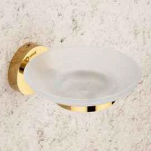 Sgg 8004 Glass Soap Dish - Color: Golden