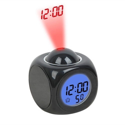 DIGITAL LCD VOICE ALARM CLOCK- Multicolor