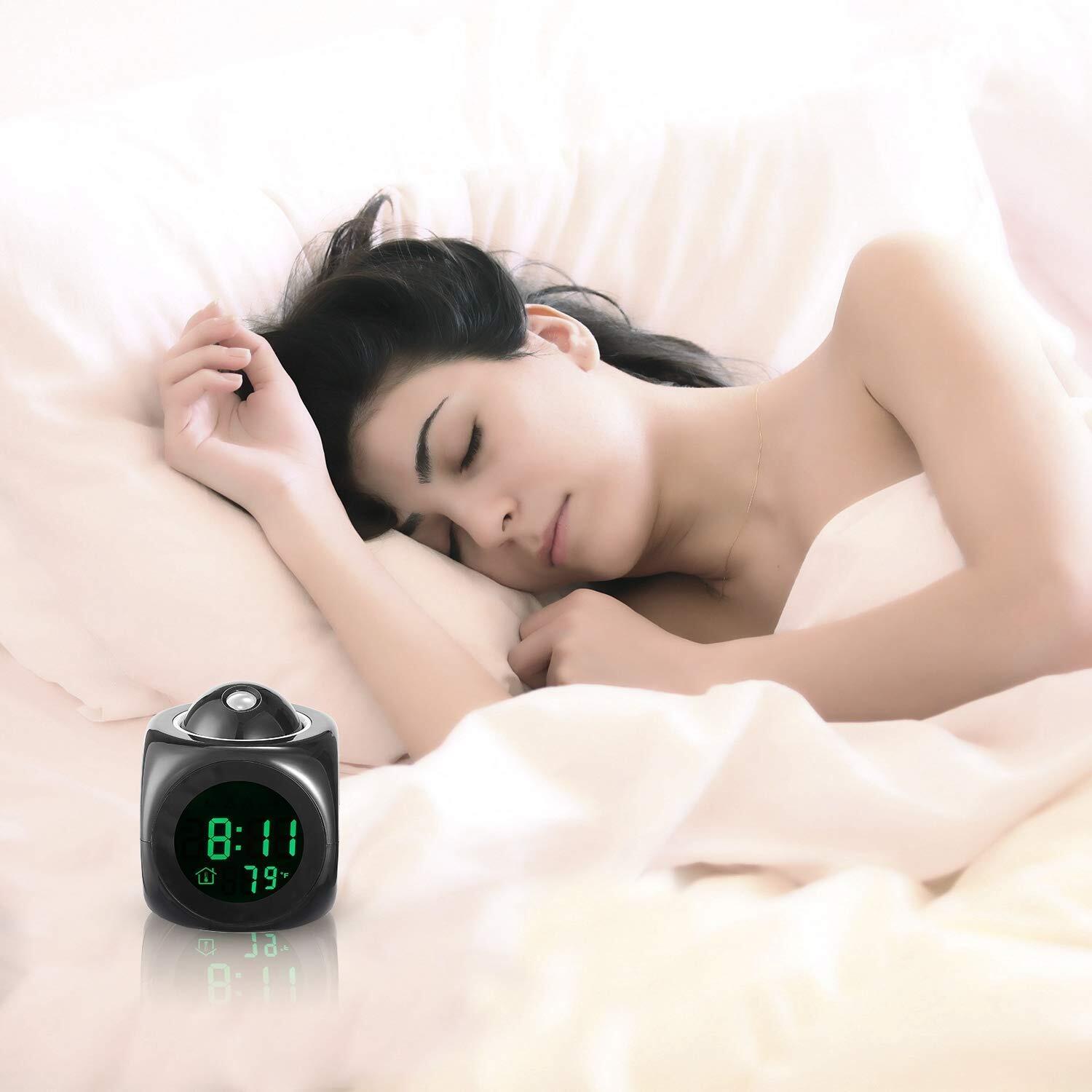 DIGITAL LCD VOICE ALARM CLOCK- Multicolor