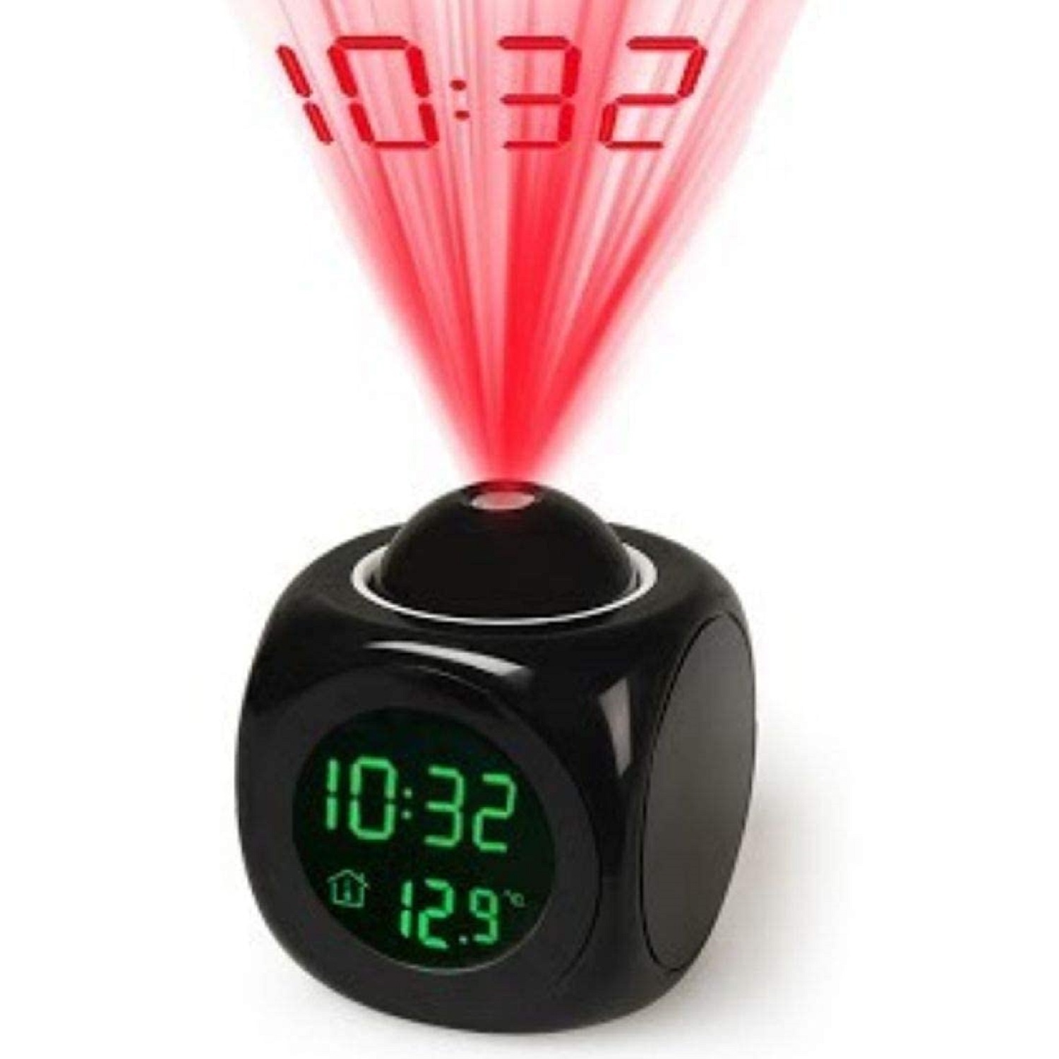 DIGITAL LCD VOICE ALARM CLOCK- Multicolor