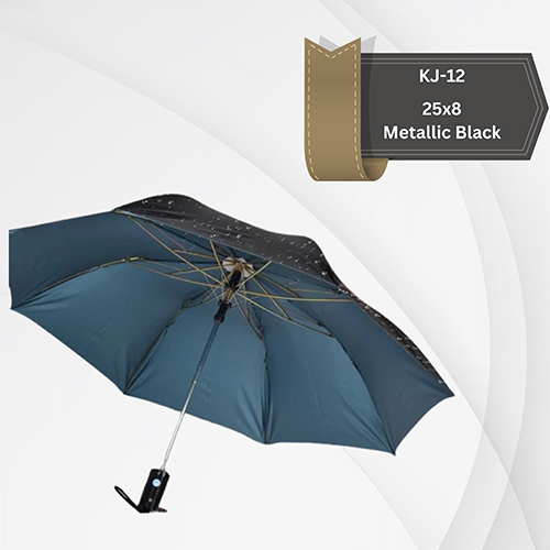 Metalic Black Shahenshah Folding Umbrella