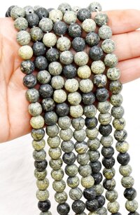 8mm Seraphinite Beads, Gemstone Beads for Necklace, Crystal Bead