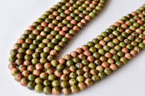 8mm Unakite Beads, Beads For Necklace, Gemstone , Jewelry