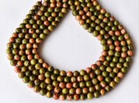 8mm Unakite Beads, Beads for Necklace, Gemstone , Jewelry