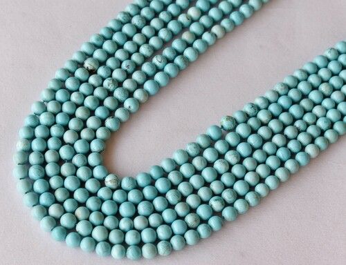 8mm Turquoise Howlite Beads, Beads For Necklace, Gemstone, Jewelry