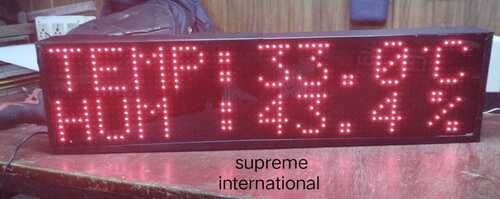 Mini Temperature Humility - Color: Red Led Color